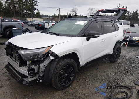 2024 Toyota Rav4 Hybrid Xse z USA, uszkodzony, nr VIN JTME6RFV6RD556864